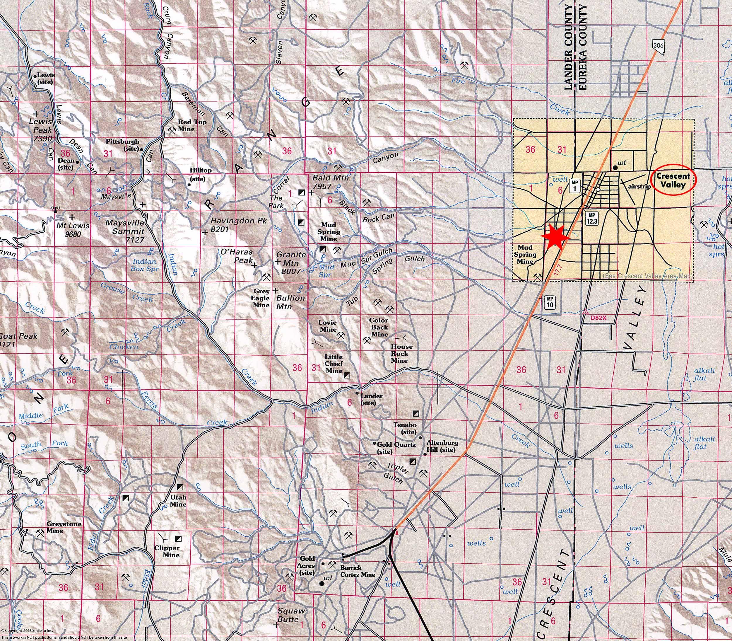 4 3 Acres Land In Crescent Valley NV Smile4uinc Com   960030 Watermarked Quadrangle 4 6 